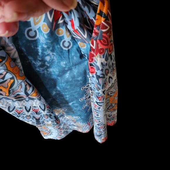 Long Sleeve Aztec Design Dress M - Picture 3 of 7